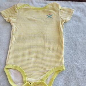 Carter's Yellow Striped Bodysuit